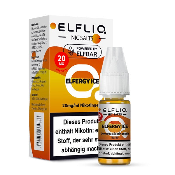 Elfliq Elfstorm Ice 20mg – Nikotinsalz Liquid Flasche mit Verpackung