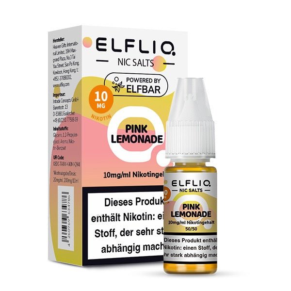 Elfliq Pink Lemonade 10mg Liquid mit Verpackung