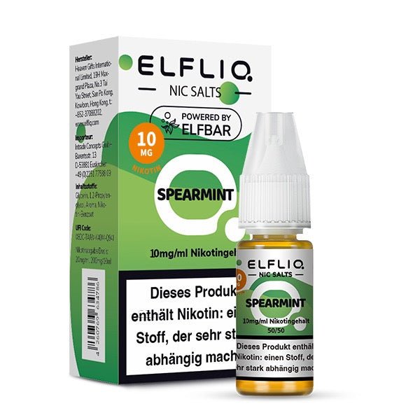 Elfliq Spearmint 10mg Liquid mit Verpackung