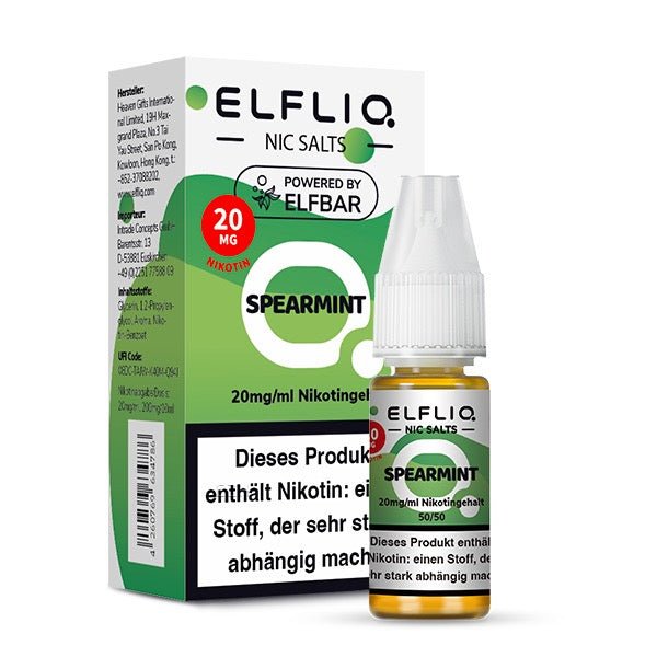 Elfliq Spearmint 20mg Verpackung und Flasche