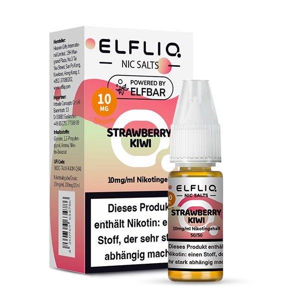 Elfliq Strawberry Kiwi 10mg Liquid mit Verpackung