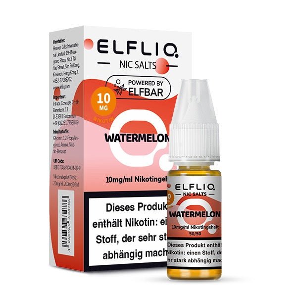 Elfliq Watermelon 10mg Liquid mit Verpackung