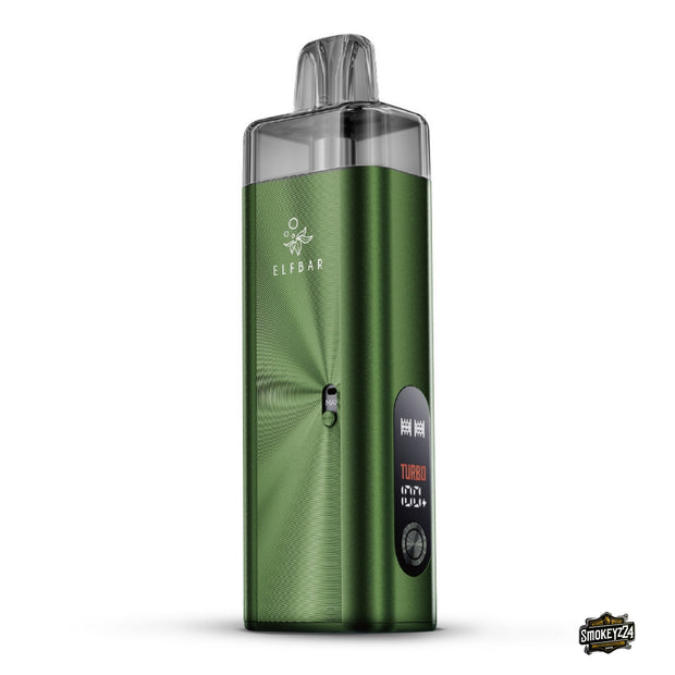 Elfbar ELFX MEGA Green/Grün - Refillable Pod Kit mit Farbdisplay, Airflow-Regler und Zugautomatik