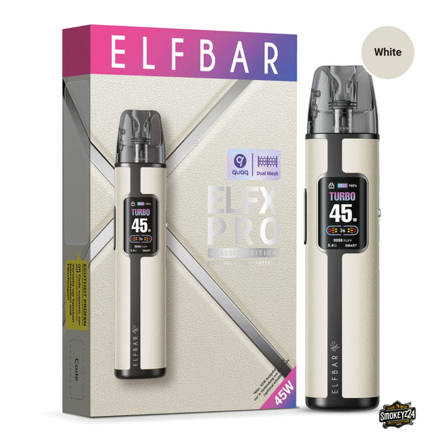 Elfbar ELFX Pro Refillable Kit White mit Verpackung