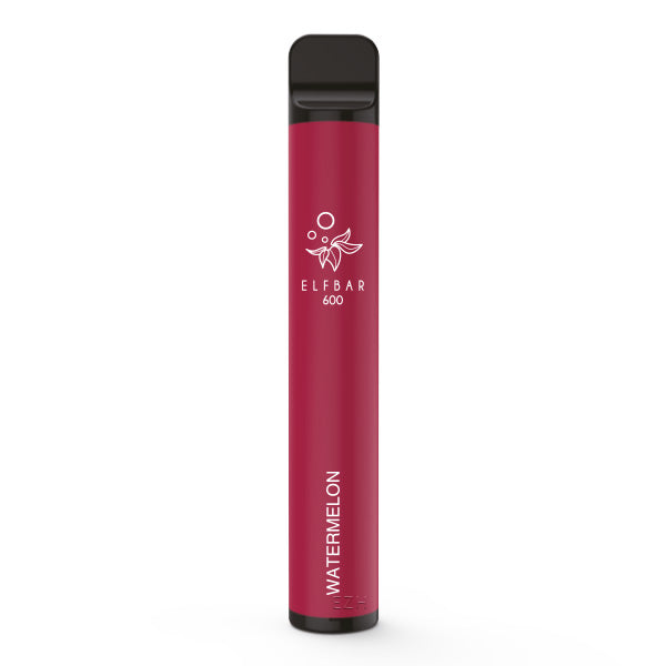 Elfbar 600 V1 Watermelon 0mg nikotinfrei – rote Einweg E-Zigarette mit Wassermelonen-Geschmack