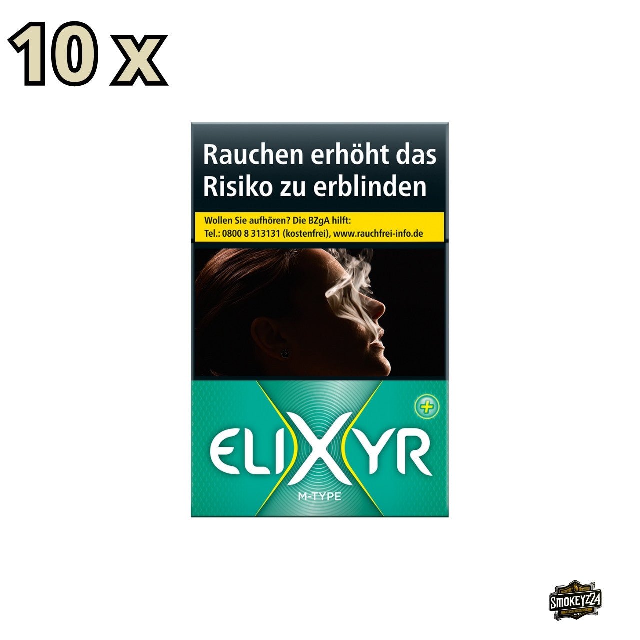 Elixyr Green + M - Type Zigaretten - Stange 10x20 Stk. - Smokeyz24
