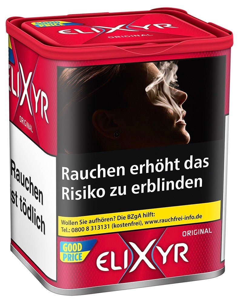 Elixyr Red Feinschnitt Tabak rot - 102g Dose - Smokeyz24