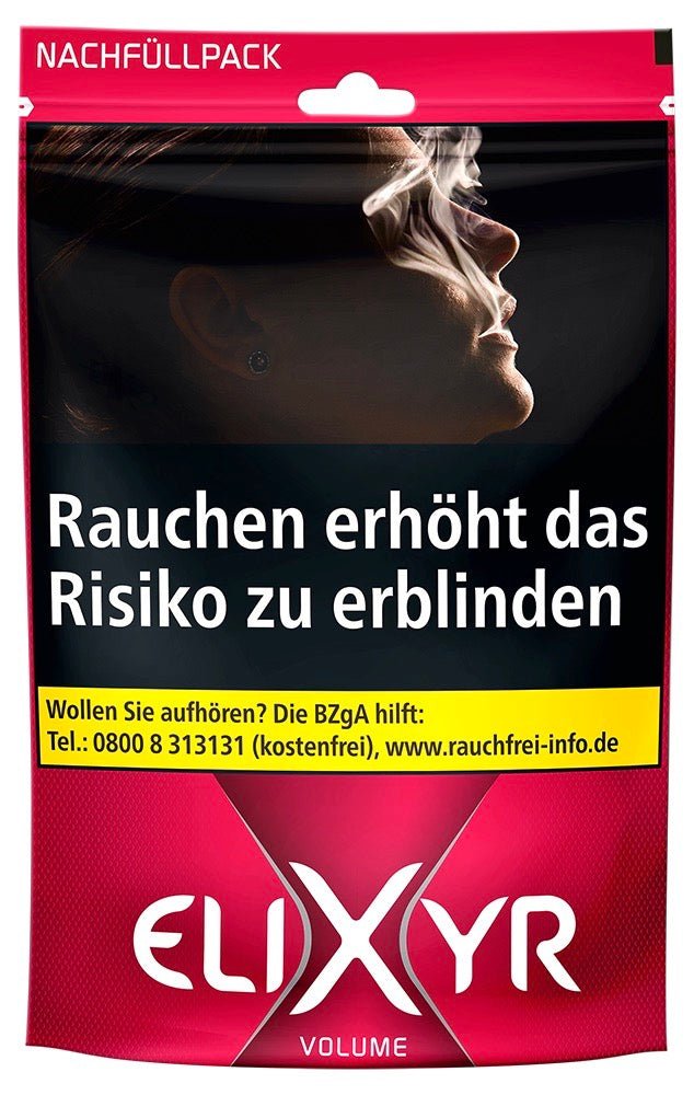 Elixyr Volume Red Volumentabak rot - 95g Beutel - Smokeyz24