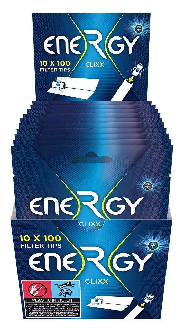Energy + Filter Tips Clixx (Elixyr) - 10x100 Stk. - Sparpaket - Smokeyz24