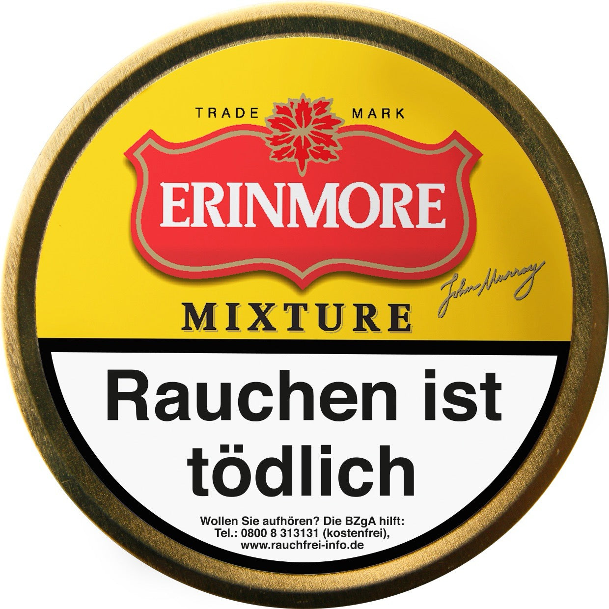 Erinmore Mixture Pfeifentabak – 100g Dose, feiner Loose Cut, Virginia, Burley & Black Cavendish, fruchtig-aromatisch, klassisch englisch