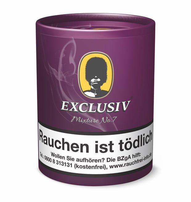 Exclusiv Mixture No.7 Plum & Rum Pfeifentabak 200g – Fruchtige Mischung mit Jamaica-Rum und Pflaumen-Extrakt für vollmundigen Pfeifengenuss.