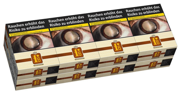 f6 Original Zigaretten – Stange 8x24 Stück XL, frontal dargestellt