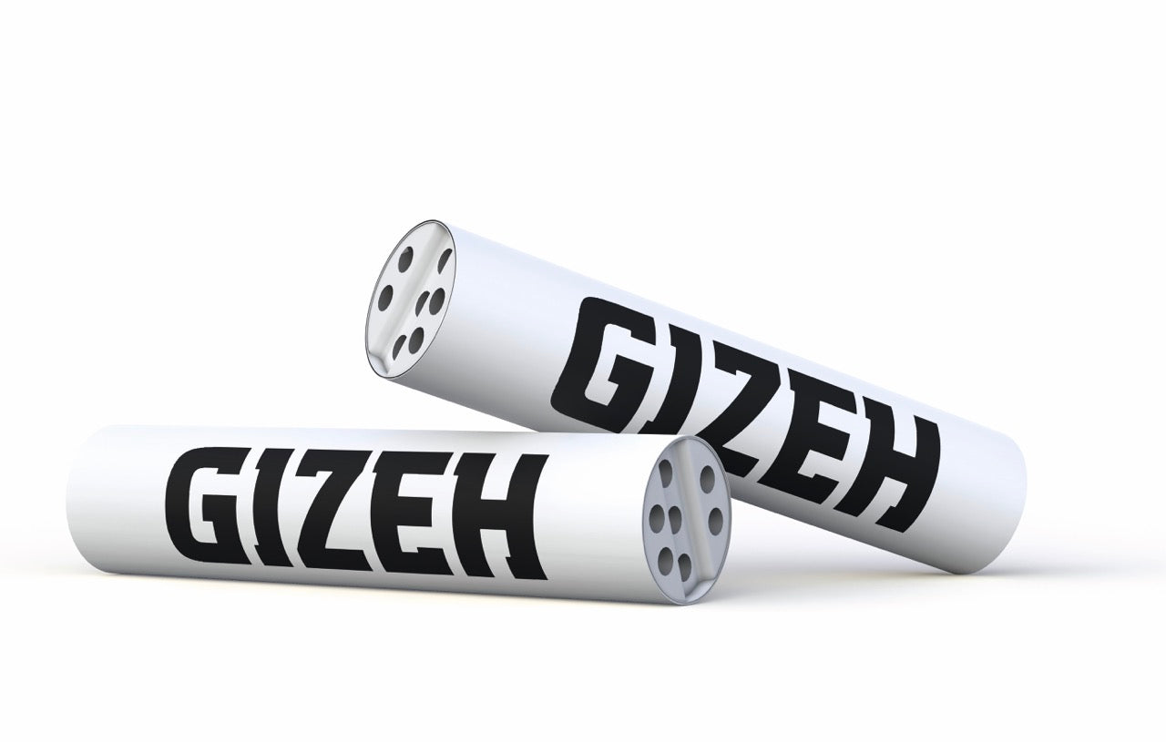 Zwei GIZEH Black Active Filter 6mm, einzeln ausgepackt, übereinander liegend