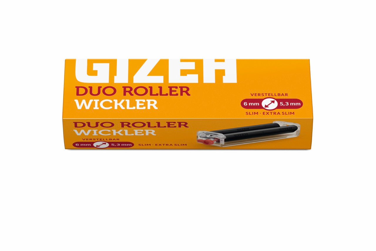 Gizeh Duo Roller Wickler – Drehmaschine in Verpackung, transparentes Design