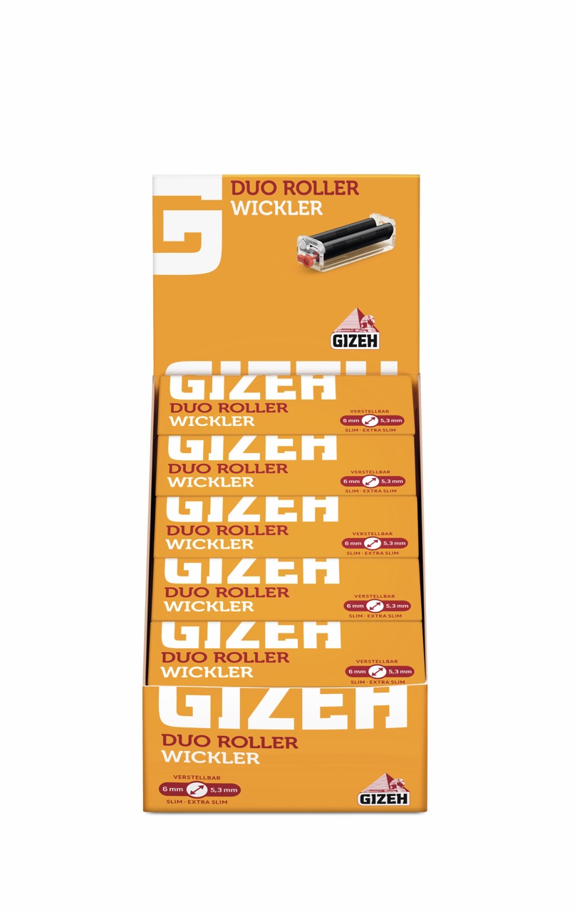 Gizeh Duo Roller Wickler – 10er Sparpaket, verstellbare Drehmaschinen in Originalverpackung