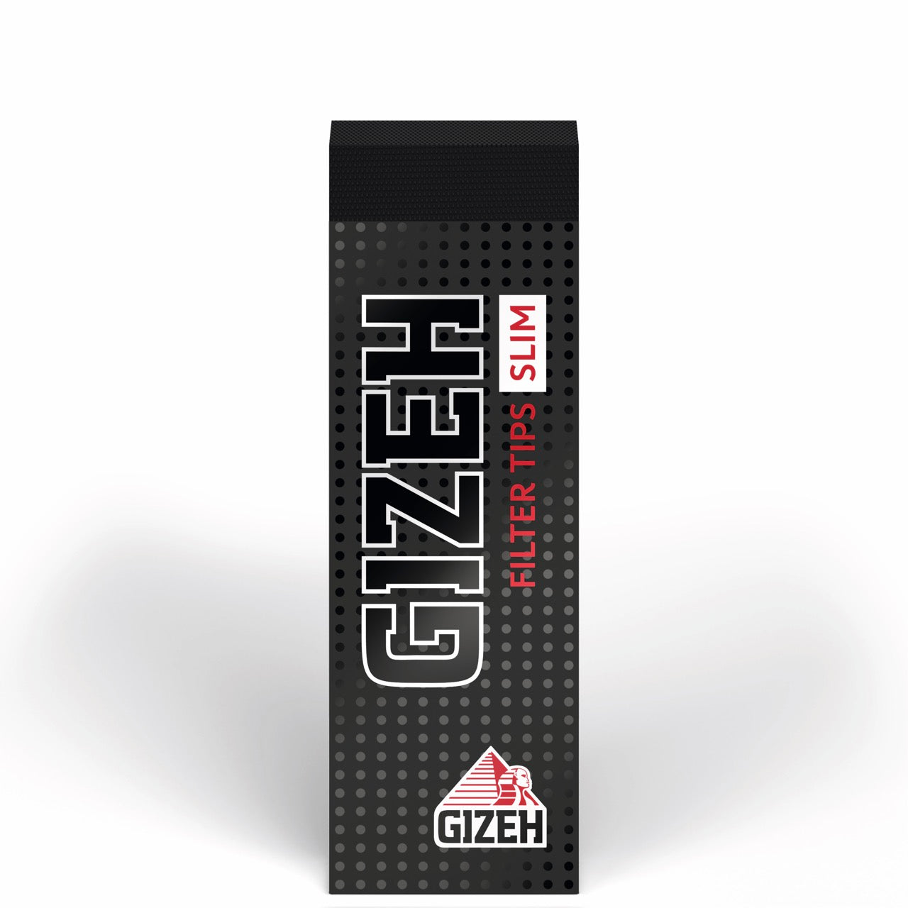 GIZEH Black Filter Tips Slim 35er Packung frontal fotografiert