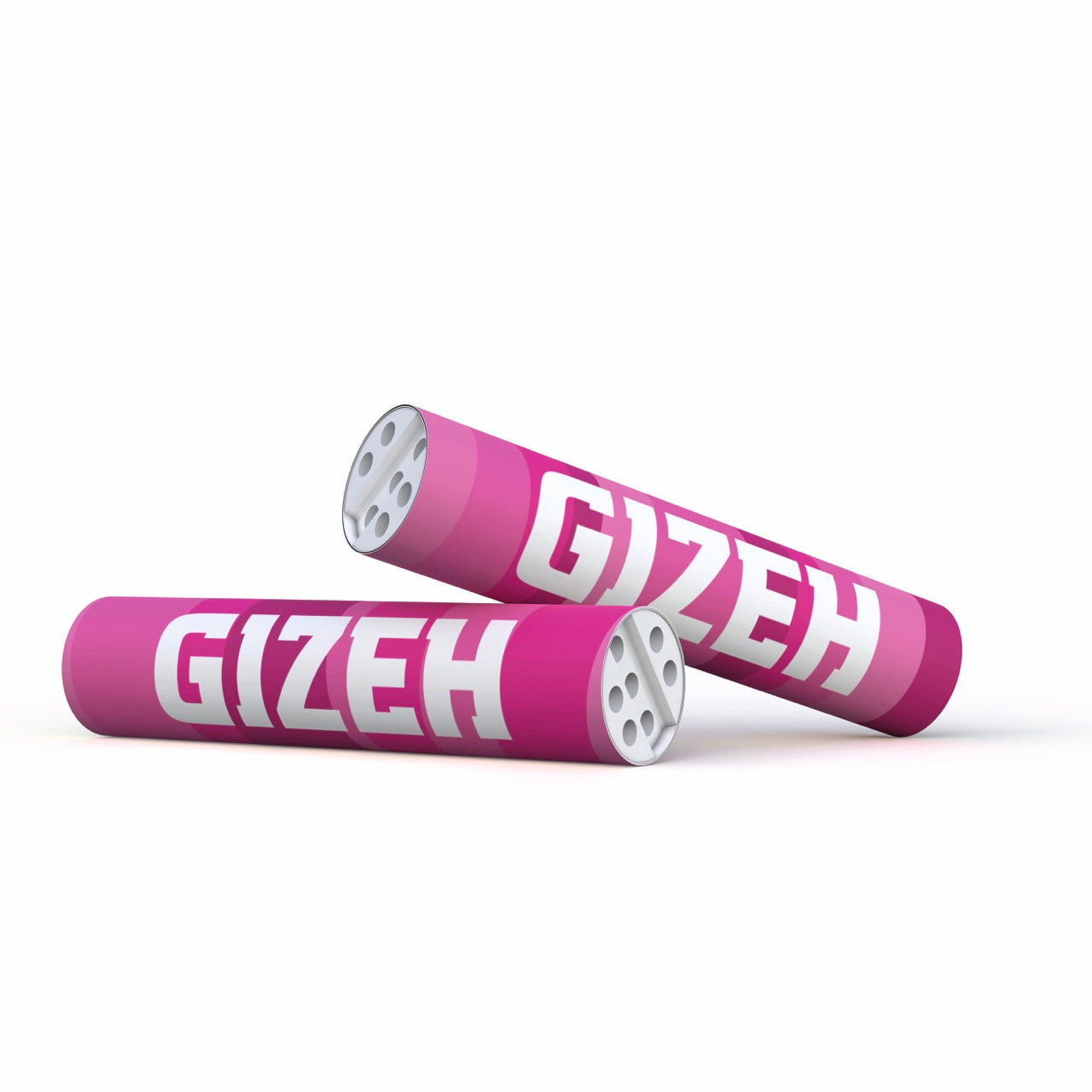 Zwei GIZEH Pink Active Filter 6mm, einzeln ausgepackt, übereinander liegend