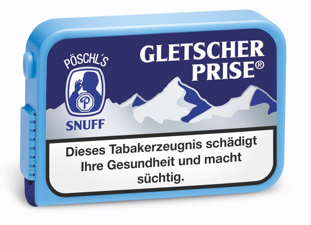 Gletscherprise Schnupftabak – 10g Menthol-Snuff mit Columbiaöl in praktischer Dose von Pöschl Tabak
