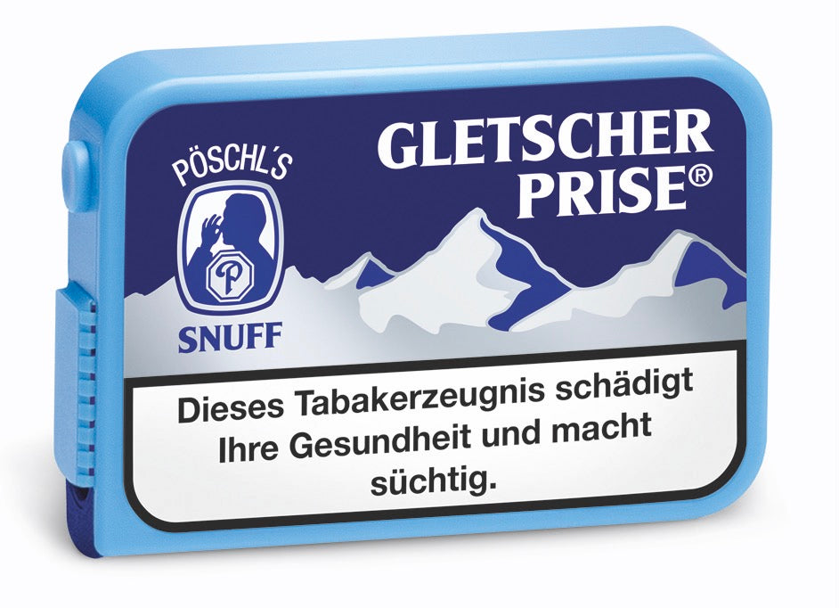 Gletscherprise Schnupftabak – 10g Menthol-Snuff mit Columbiaöl in praktischer Dose von Pöschl Tabak