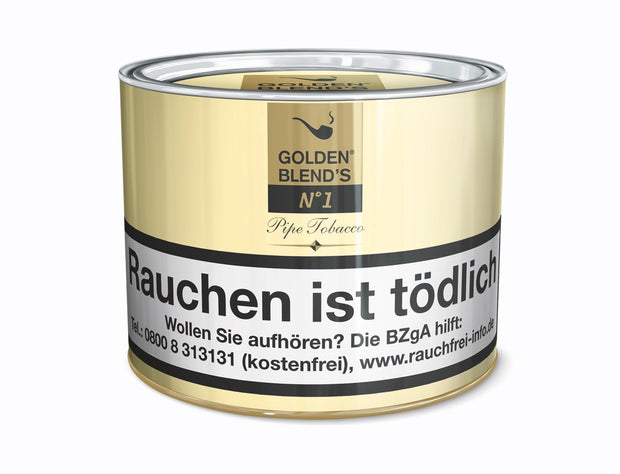 Golden Blends No.1 Vanilla Pfeifentabak 100g Dose mit feinem Vanillearoma – hochwertiger Genuss für Pfeifenraucher
