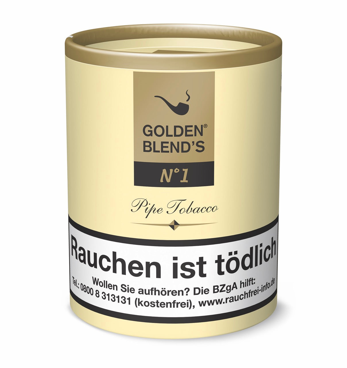 Golden Blends No.1 Vanilla Pfeifentabak 200g Dose – milder Wild Cut Tabak mit feinem Vanillearoma für langanhaltenden Rauchgenuss