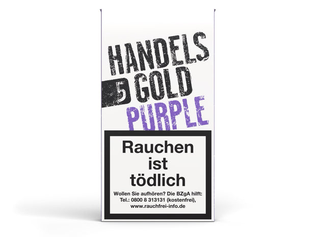 Handelsgold Purple 191 Zigarillos – 5er Packung, frontal fotografiert