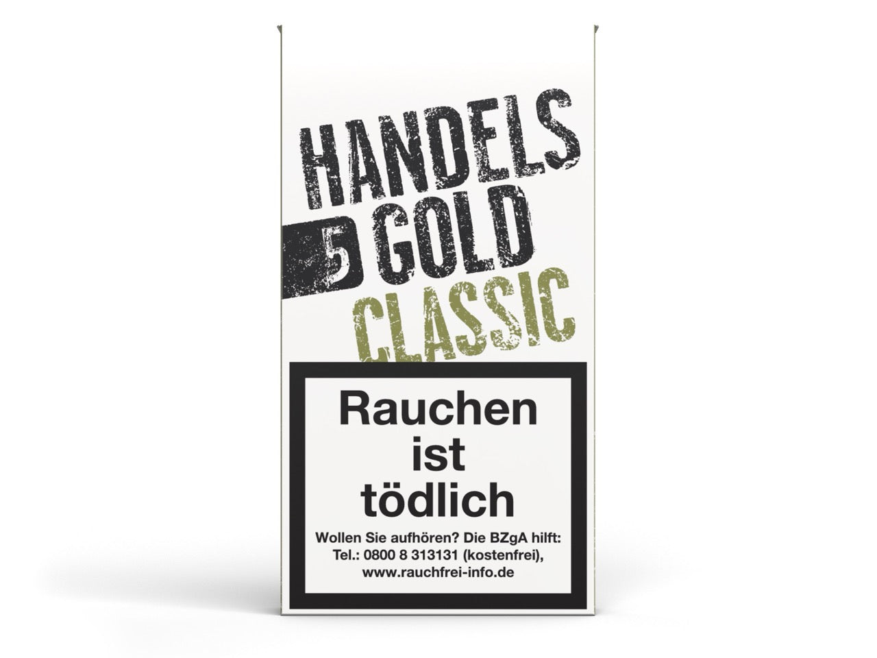 Handelsgold Classic 218 Zigarillos – 5er Packung, frontal fotografiert