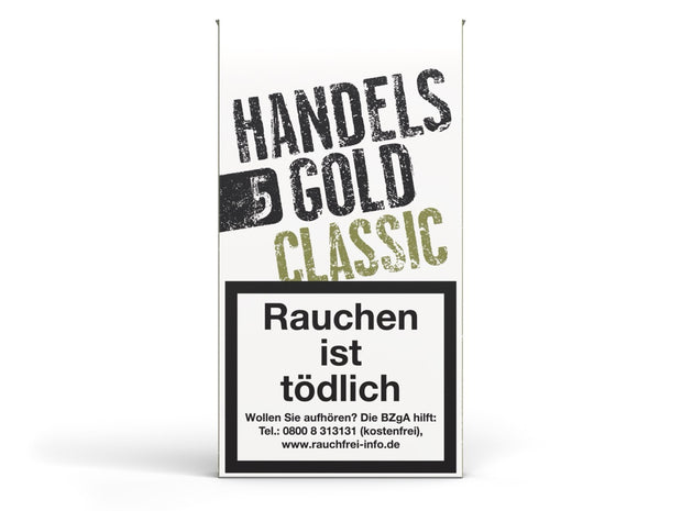 Handelsgold Classic 218 Zigarillos – 5er Packung, frontal fotografiert