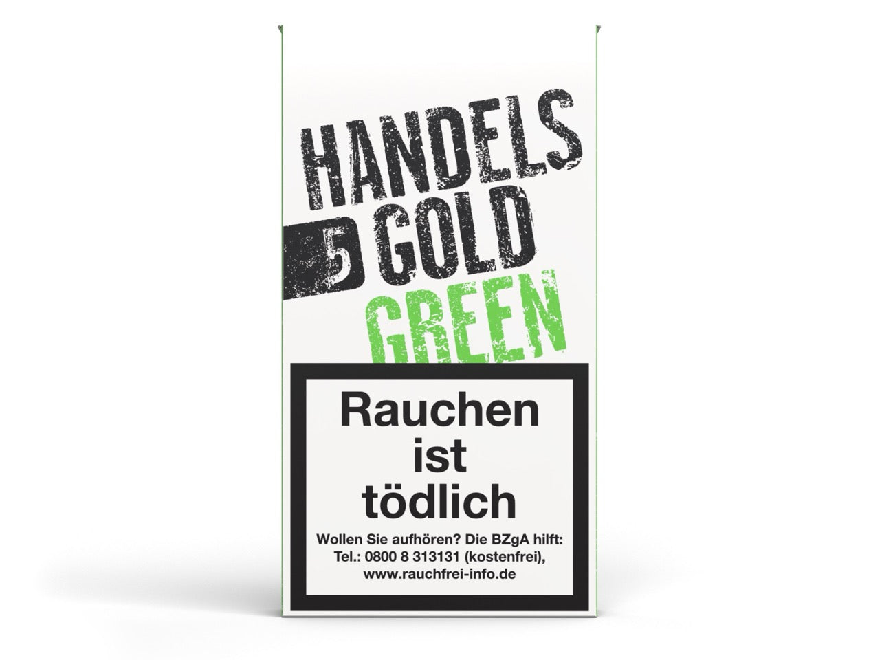 Handelsgold Green 205 Zigarillos – 5er Packung, frontal fotografiert