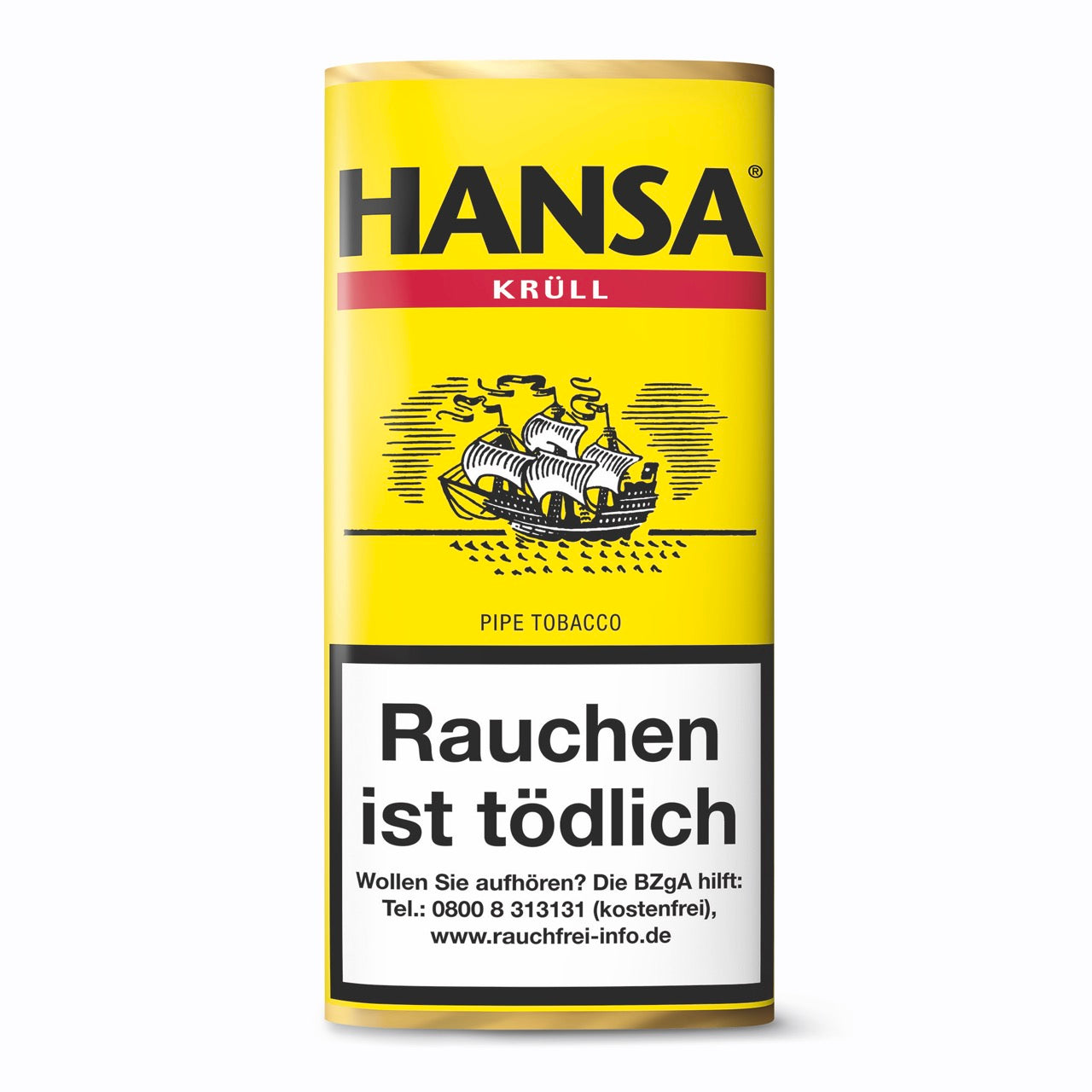 Hansa Krüll Pfeifentabak 50g – würzige Virginia- und Java-Tabake im praktischen Wickelbeutel