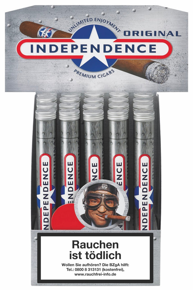 Independence Original Tubes Zigarren – 20er Karton Draufsicht
