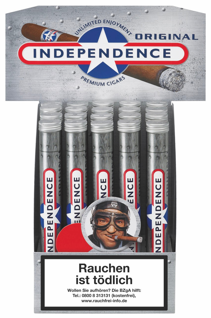 Independence Original Tubes Zigarren – 20er Karton Draufsicht