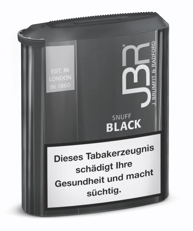 JBR Black Schnupftabak 10g – Menthol-Snuff mit Tonkabohne, Vanille & Lakritz, ideal für Einsteiger und Kenner