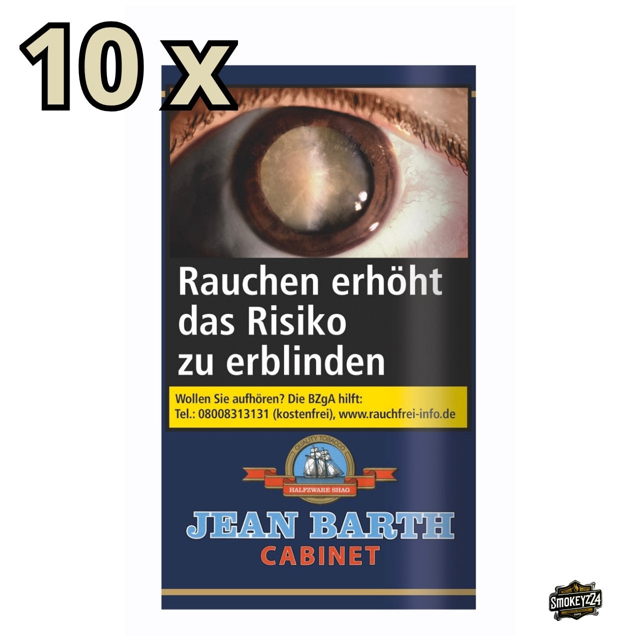 Jean Barth Halfzware Drehtabak 35g Pouch – würziger Feinschnitt in mittelkräftiger Halfzware-Mischung