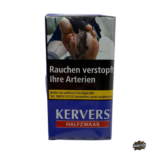 Kervers Halfzwaar Drehtabak 40g Pouch mit blauem Design freigestellt