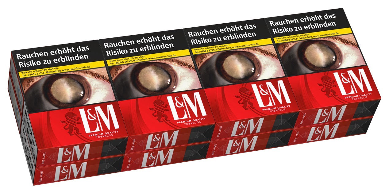 L&M Red Zigaretten – Stange mit 8x26 Stück im XL-Format