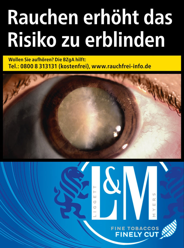 L&M Blue 2XL Zigaretten – Packung mit 30 Zigaretten, Vorderseite