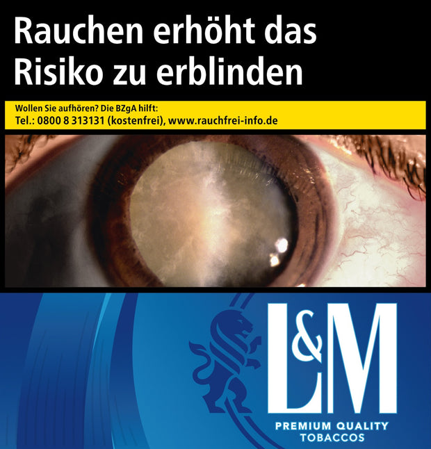 L&M Blue 7XL Zigaretten – Packung mit 57 Zigaretten frontal