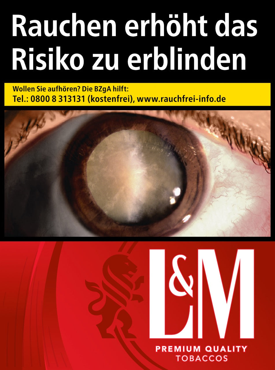 L&M Red 2XL – Zigarettenschachtel frontal mit 30 Stück