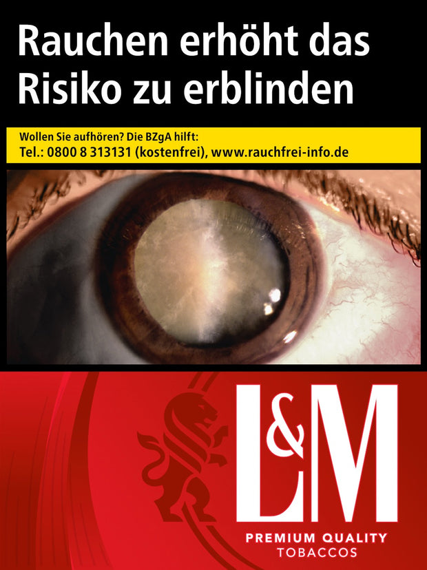 L&M Red Zigaretten – XL-Packung frontal dargestellt