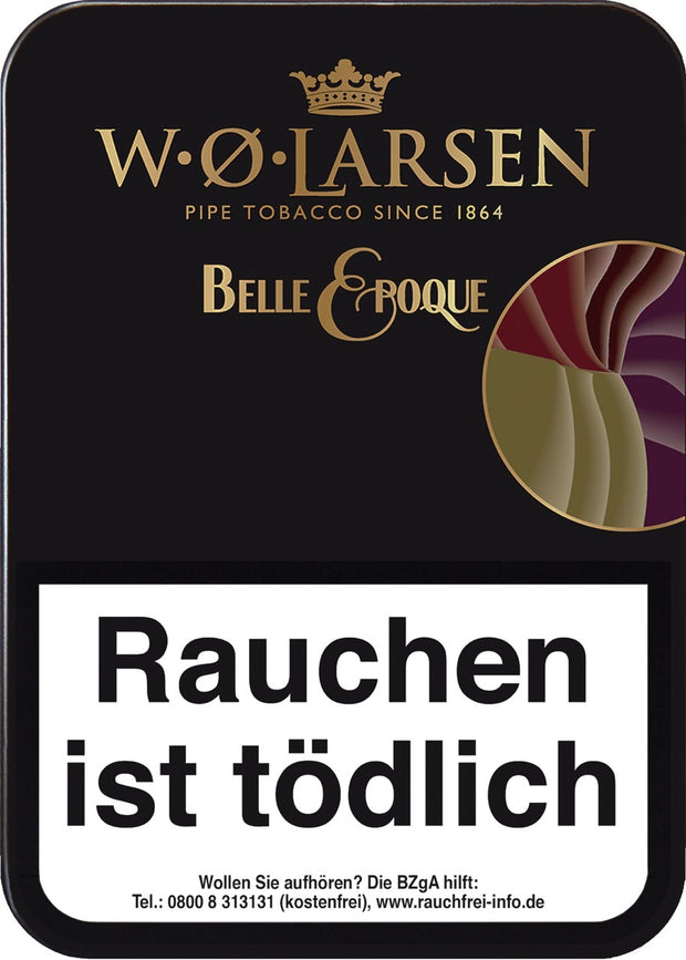 W. O. Larsen Belle Epoque Pfeifentabak 100g Dose – exotisch-fruchtige Mischung mit Mango, Maracuja, Vanille und Rum, aromatisch und mild