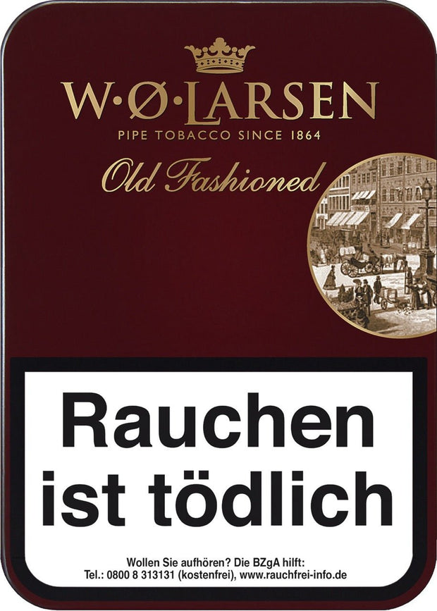 W. O. Larsen Old Fashioned Pfeifentabak 100g Dose – klassische Mischung aus Virginia und Burley, aromatisiert mit Ahornsirup und Kaffee