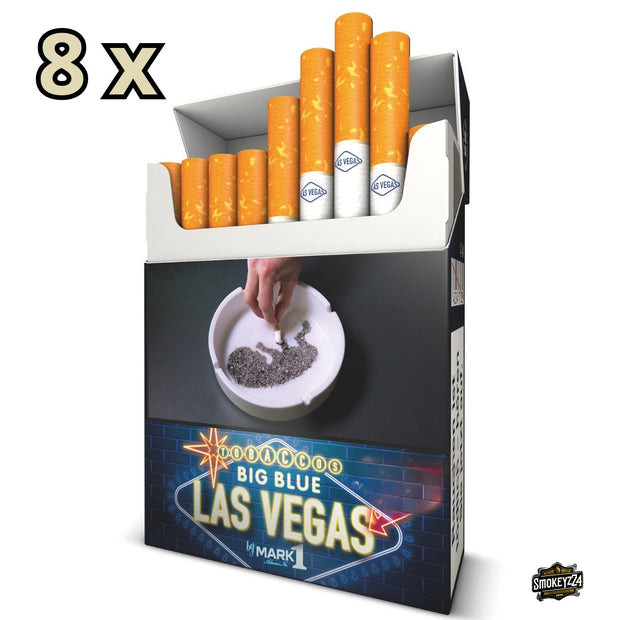 Las Vegas Big Blue Zigaretten geöffnete Schachtel mit sichtbaren Zigaretten