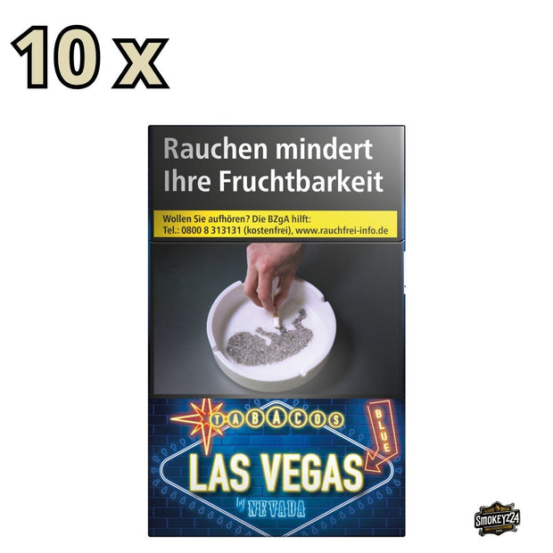Las Vegas Blue Zigaretten Stange 10x20 Schachtel frontal
