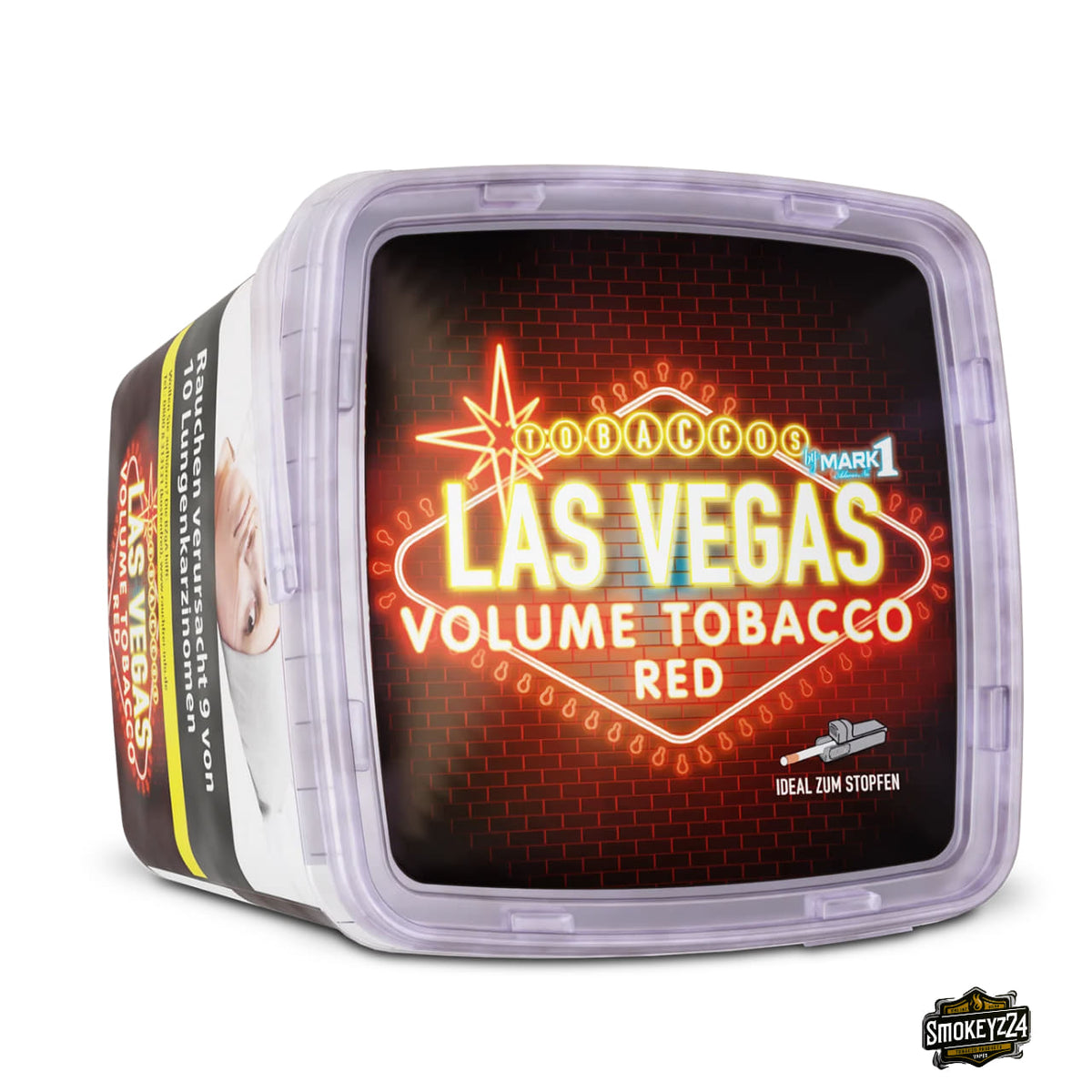 Las Vegas Red Stopftabak 500g Eimer Deckel mit Aufdruck Ideal zum Stopfen
