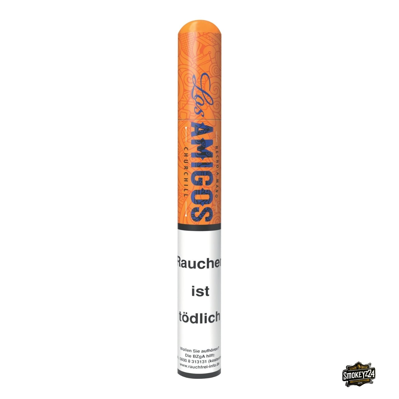 Los Amigos Churchill – Zigarre im orangen Tubo