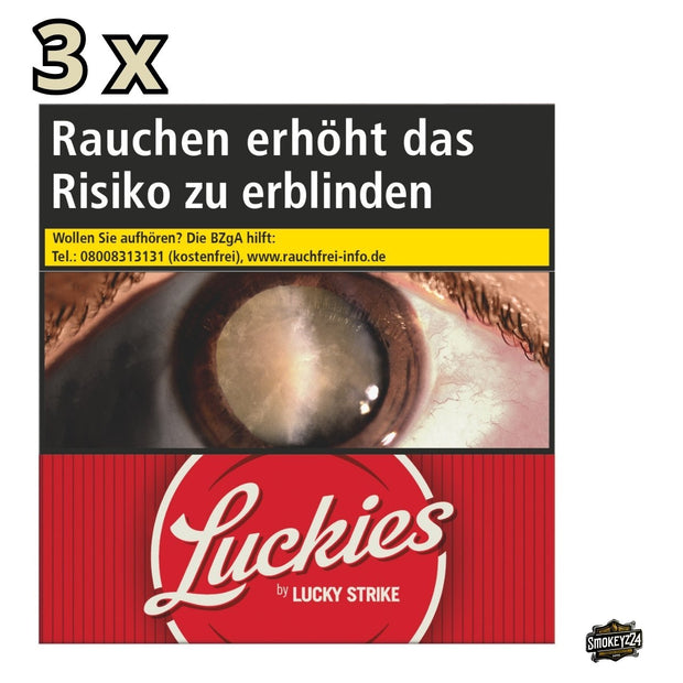 Luckies Crafted 1871 Red Hercules – 58er Box frontal mit 3x Hinweis