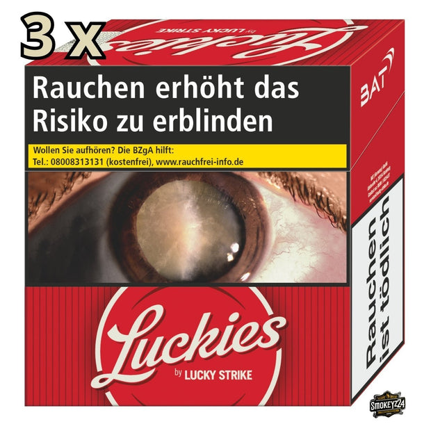 Luckies Crafted 1871 Red Hercules – Packung seitlich, Stange 3x58
