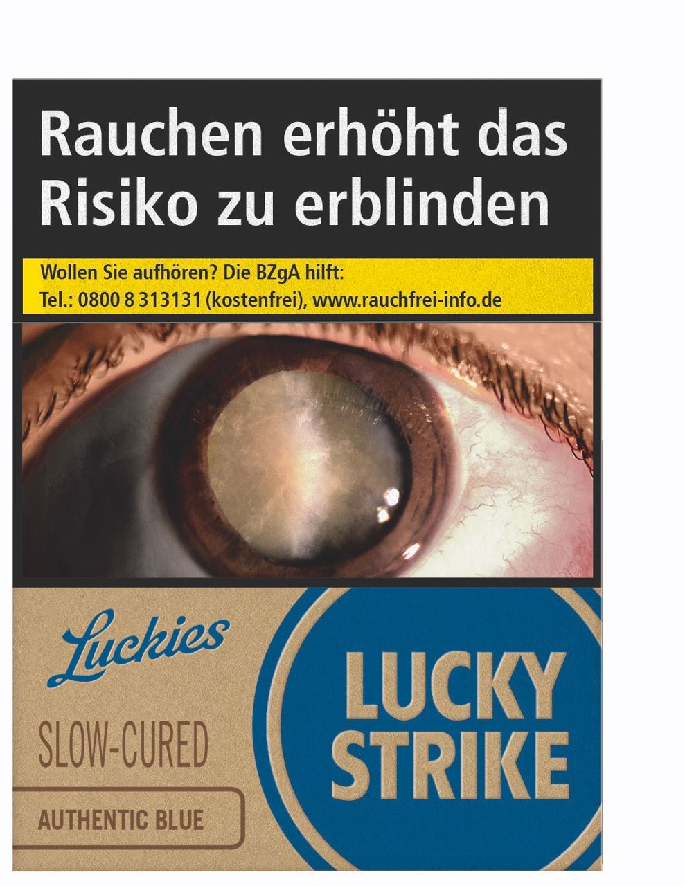 Lucky Strike Authentic Blue Blau Zigaretten Giga - Stange 12x22 Stück - Smokeyz24