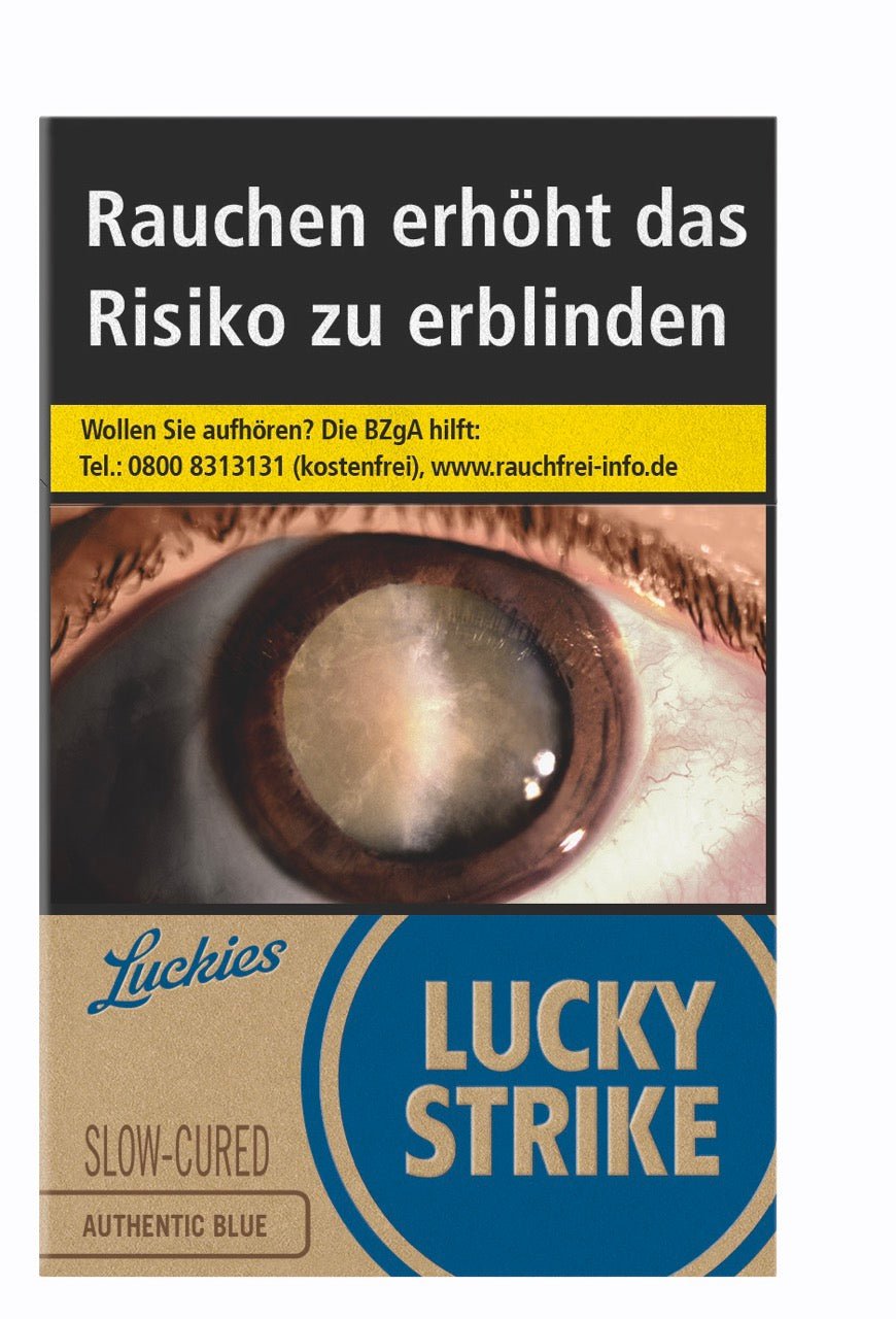 Lucky Strike Authentic Blue Blau Zigaretten OP - Stange 10x20 Stück - Smokeyz24